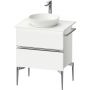 Duravit Sivida SV4657010180000 szafka 64.5x47.5x54.8 cm podumywalkowa wisząca biała-chrom zdj.1