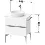 Duravit Sivida SV46570BD490000 szafka 64.5x47.5x54.8 cm podumywalkowa wisząca czarna-grafitowa zdj.2