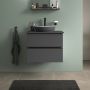 Duravit Sivida SV46570BD490000 szafka 64.5x47.5x54.8 cm podumywalkowa wisząca czarna-grafitowa zdj.3