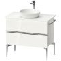 Duravit Sivida SV4658010220000 szafka 84.5x47.5x54.8 cm podumywalkowa wisząca biała-chrom zdj.1