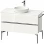 Duravit Sivida SV4659010220000 szafka 104.5x47.5x54.8 cm podumywalkowa wisząca biała-chrom zdj.1