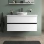 Duravit Sivida SV46590BD180000 szafka 104.5x47.5x54.8 cm podumywalkowa wisząca biała-czarna zdj.3