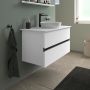 Duravit Sivida SV46590BD180000 szafka 104.5x47.5x54.8 cm podumywalkowa wisząca biała-czarna zdj.4