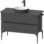 Duravit Sivida SV46590BD490000 szafka 104.5x47.5x54.8 cm podumywalkowa wisząca czarna-grafitowa zdj.1