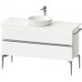 Duravit Sivida SV4660010180000 szafka 124.5x47.5x54.8 cm podumywalkowa wisząca biała-chrom zdj.1