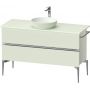 Duravit Sivida SV4660010HH0000 szafka 124.5x47.5x54.8 cm podumywalkowa wisząca zielona-chrom zdj.1