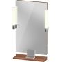 Duravit Sivida SV7420010790000 lustro 45x65 cm prostokątne z oświetleniem chrom-drewno zdj.1