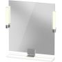 Duravit Sivida SV7421010180000 lustro 65x65 cm kwadratowe z oświetleniem biały-chrom zdj.1