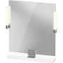 Duravit Sivida SV7421010220000 lustro 65x65 cm kwadratowe z oświetleniem biały-chrom zdj.1