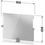 Duravit Sivida SV7422010550000 lustro 85x65 cm prostokątne z oświetleniem chrom-drewno zdj.2