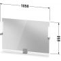 Duravit Sivida SV74230BD490000 lustro 105x65 cm prostokątne z oświetleniem czarny-grafit zdj.2