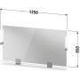 Duravit Sivida SV7424010550000 lustro 125x65 cm prostokątne z oświetleniem chrom-drewno zdj.2