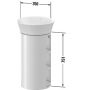 Duravit White Tulip WT423908585 szafka stojąca podumywalkowa 35x41 cm zdj.2