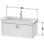 Duravit White Tulip WT425208585 szafka wisząca podumywalkowa 98.4x45.8 cm zdj.2