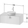 Duravit White Tulip WT498105858 szafka 100x55x40.8 cm podumywalkowa wisząca grafitowa zdj.2