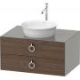 Duravit White Tulip WT499007792 szafka 80x55x40.8 cm podumywalkowa wisząca orzech zdj.1