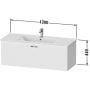 Duravit XBase XB603303030 szafka wisząca podumywalkowa 120x47.5 cm zdj.2