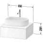 Duravit Zencha ZE4810063800000 szafka 65x55x28.1 cm podumywalkowa wisząca grafitowa zdj.2