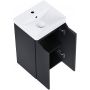 Elita Helo RE020400207160 umywalka z szafką 40.8 cm czarną zdj.3