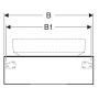 Geberit Variform 501169001 szafka z blatem 90x51x23.5 cm podumywalkowa wisząca dąb zdj.4