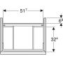 Geberit iCon 502303011 szafka wisząca podumywalkowa 59.2x47.6 cm zdj.2