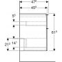 Geberit iCon 502303011 szafka wisząca podumywalkowa 59.2x47.6 cm zdj.4