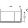 Geberit iCon 502304011 szafka wisząca podumywalkowa 74x47.6 cm zdj.2