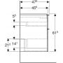 Geberit iCon 502304011 szafka wisząca podumywalkowa 74x47.6 cm zdj.4