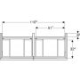 Geberit iCon 502309013 szafka wisząca podumywalkowa 118.4x47.6 cm zdj.2