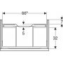 Geberit iCon 502311012 szafka wisząca podumywalkowa 74x47.6 cm zdj.2