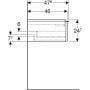 Geberit iCon 502311JH1 szafka wisząca podumywalkowa 74x47.6 cm zdj.4