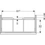 Geberit iCon 502312JH1 szafka wisząca podumywalkowa 88.8x47.6 cm zdj.2