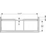 Geberit iCon 502313012 szafka wisząca podumywalkowa 118.4x47.6 cm zdj.2