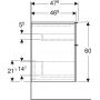 Geberit iCon 502315011 szafka wisząca boczna 45x47.6 cm zdj.4