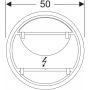 Geberit Option Round 502796001 lustro 50x50 cm okrągłe z oświetleniem zdj.3