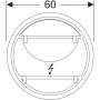 Geberit Option Round 502797001 lustro 60x60 cm okrągłe z oświetleniem zdj.2