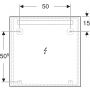 Geberit Option Basic Square 502806001 lustro 70x70 cm kwadratowe z oświetleniem zdj.4