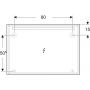 Geberit Option Basic Square 502809001 lustro 100x70 cm prostokątne z oświetleniem zdj.4