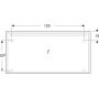 Geberit Option Basic Square 502811001 lustro 140x70 cm prostokątne z oświetleniem zdj.4