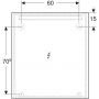 Geberit Option Basic Square 502813001 lustro 80x90 cm prostokątne z oświetleniem zdj.4