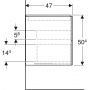 Geberit One 505263002 szafka 88.8x47x50.4 cm podumywalkowa wisząca biała zdj.4