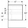 Geberit One 505265001 szafka 118.4x47x50.4 cm podumywalkowa wisząca biała zdj.4