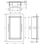 Hansgrohe XtraStoris Original 56092380 półka wnękowa 30 cm szara zdj.2