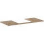 Hansgrohe Xelu Q 54096230 blat naszafkowy 118x55 cm dąb zdj.1