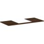Hansgrohe Xelu Q 54096630 blat naszafkowy 118x55 cm orzech zdj.1