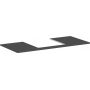Hansgrohe Xelu Q 54096910 blat naszafkowy 118x55 cm szary zdj.1