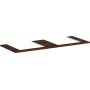 Hansgrohe Xelu Q 54099630 blat naszafkowy 136x55 cm orzech zdj.1