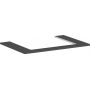 Hansgrohe Xelu Q 54109910 blat naszafkowy 78x55 cm szary zdj.1
