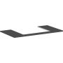 Hansgrohe Xelu Q 54110910 blat naszafkowy 98x55 cm szary zdj.1