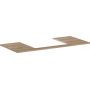 Hansgrohe Xelu Q 54111230 blat naszafkowy 118x55 cm dąb zdj.1